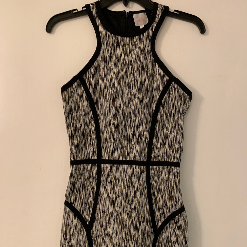 Parker Black & White Dress